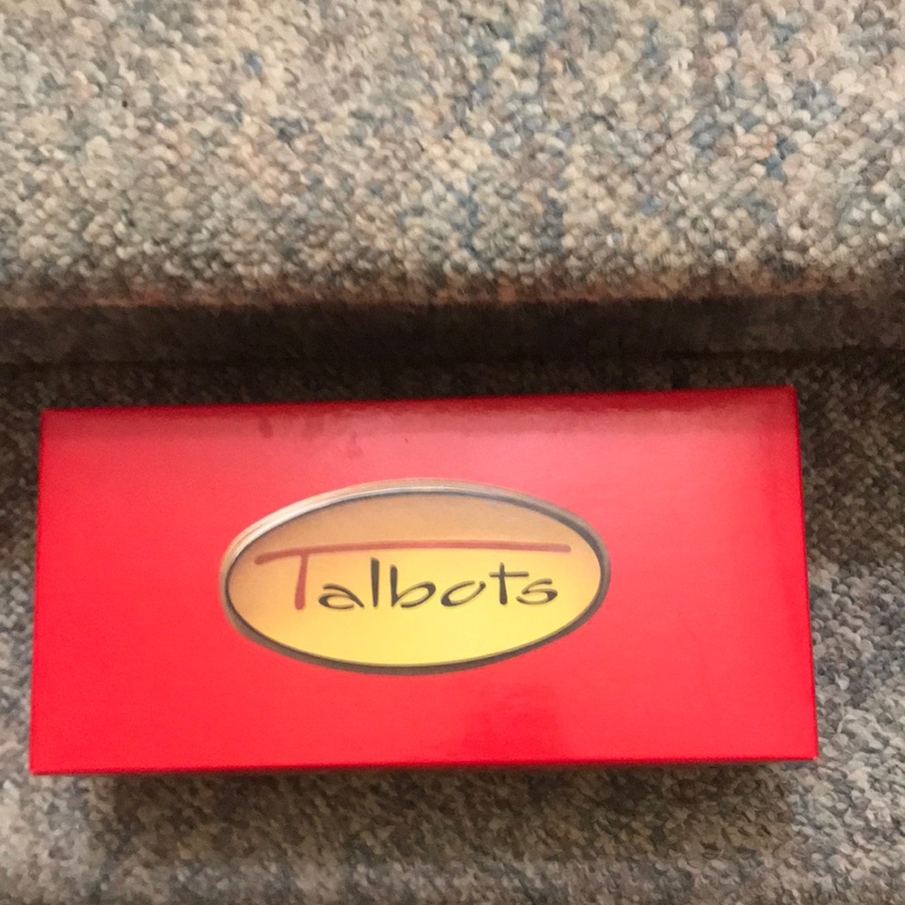 Talbots black sling back shoe 7.5 new